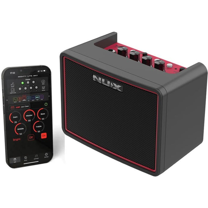 NUX Mighty Lite BT MKII Portable Desktop Modeling Guitar Amp with IRs in Dark Gray (NXMIGHTYLITEGRY) - Gsus4