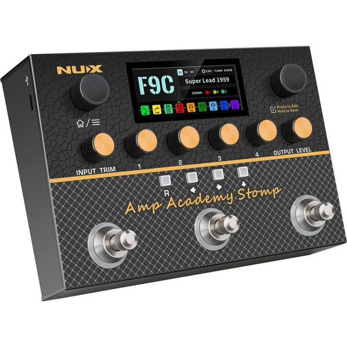 NUX Monarch Series Amp Academy 3-Footswitch Stomp Compact Modeler (NXNMA3) - Gsus4