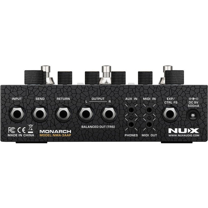NUX Monarch Series Amp Academy 3-Footswitch Stomp Compact Modeler (NXNMA3) - Gsus4