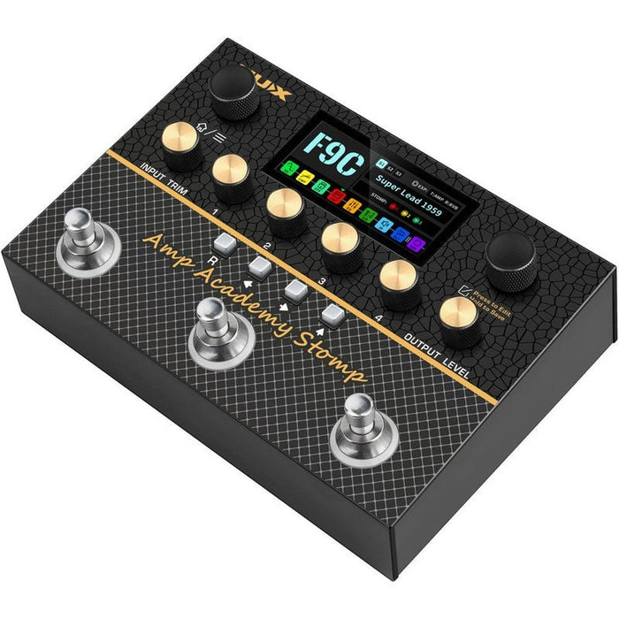 NUX Monarch Series Amp Academy 3-Footswitch Stomp Compact Modeler (NXNMA3) - Gsus4