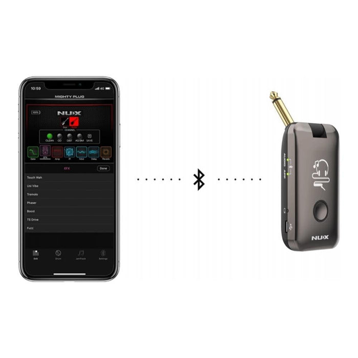 NUX MP2 Mighty Plug Bluetooth Amp Plug for Guitar/Bass (NXMIGHTYPLUG) - Gsus4