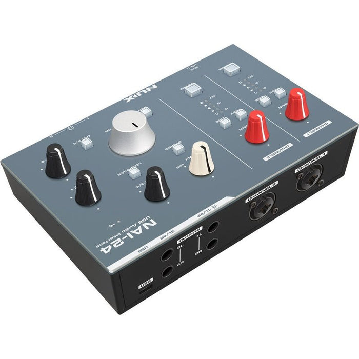 NUX NAI-24 Professional 2x4, 32-Bit/192kHz USB Audio Interface (NXNAI24) - Gsus4