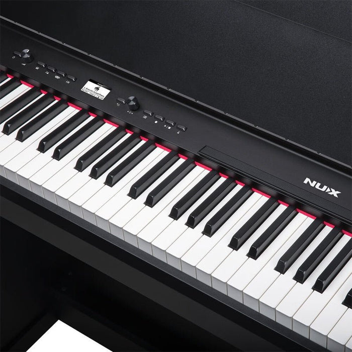 NUX NCK-330 Upright 88-Key Digital Piano in Black Finish (NXNCK330B) - Gsus4