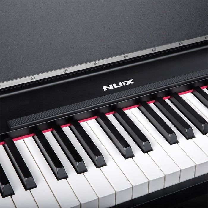 NUX NCK-330 Upright 88-Key Digital Piano in Black Finish (NXNCK330B) - Gsus4