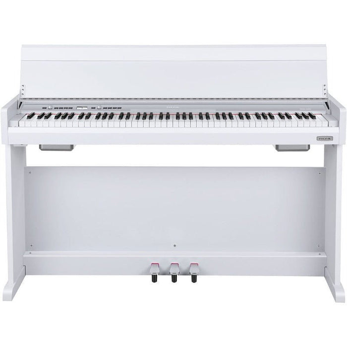 NUX NCK-330 Upright 88-Key Digital Piano in White Finish (NXNCK330WH) - Gsus4