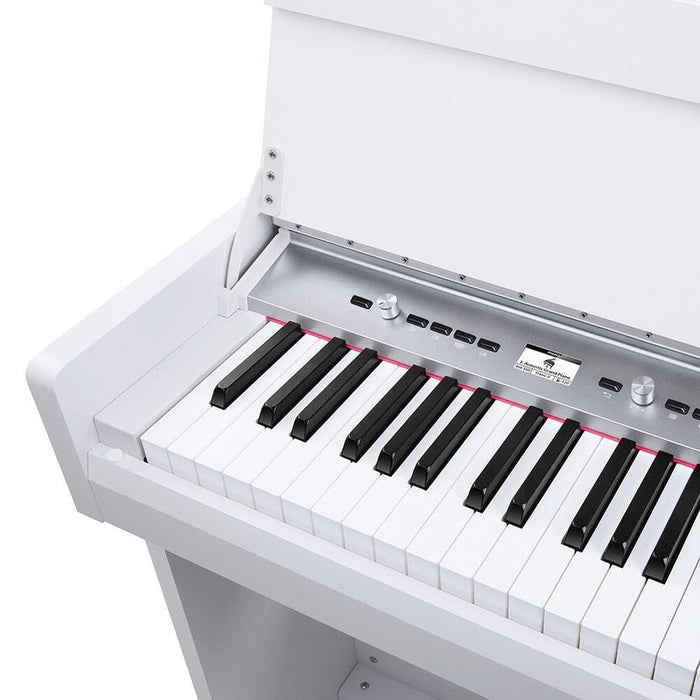 NUX NCK-330 Upright 88-Key Digital Piano in White Finish (NXNCK330WH) - Gsus4