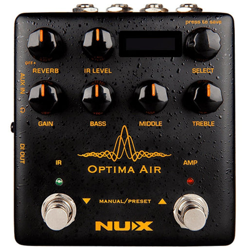 NUX Optima Air Acoustic Simulator & IR Loader Effects Pedal (NXNAI5OPTIMA) - Gsus4