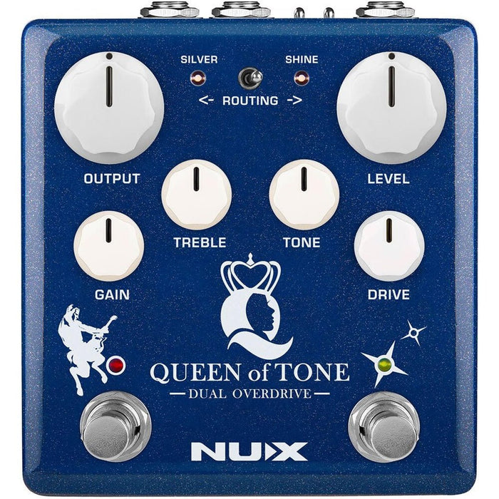 NUX Queen Of Tone Dual Overdrive Effects Pedal (NXNDO6) - Gsus4