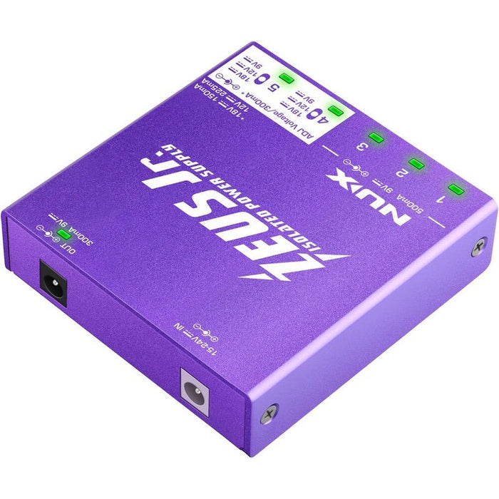 NUX Zeus Jr. Isolated Power Supply with Cables (NXZEUSJNR) - Gsus4