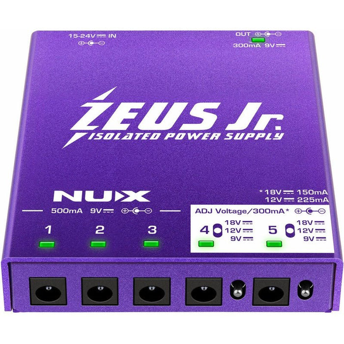 NUX Zeus Jr. Isolated Power Supply with Cables (NXZEUSJNR) - Gsus4