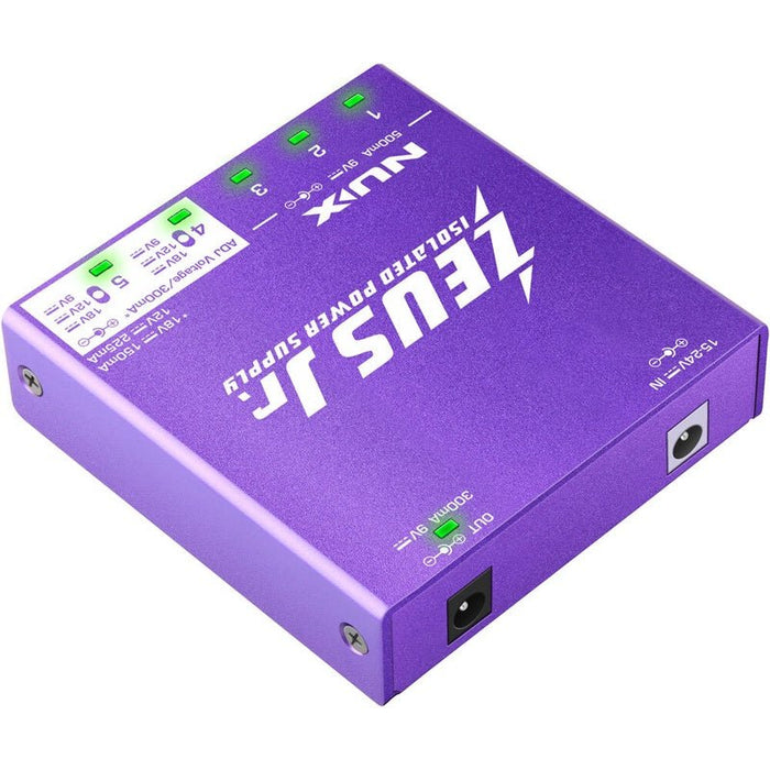 NUX Zeus Jr. Isolated Power Supply with Cables (NXZEUSJNR) - Gsus4