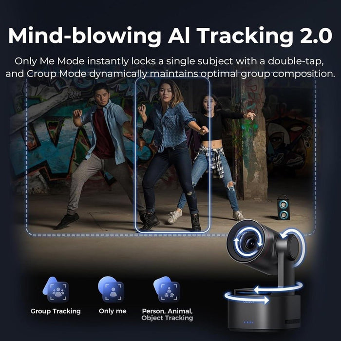 OBSBOT | TAIL 2 | AI - Powered PTZR NDI 4K Camera | w/ 5x Optical 12x Hybrid Zoom (OAB - 2305 - CW) - Gsus4