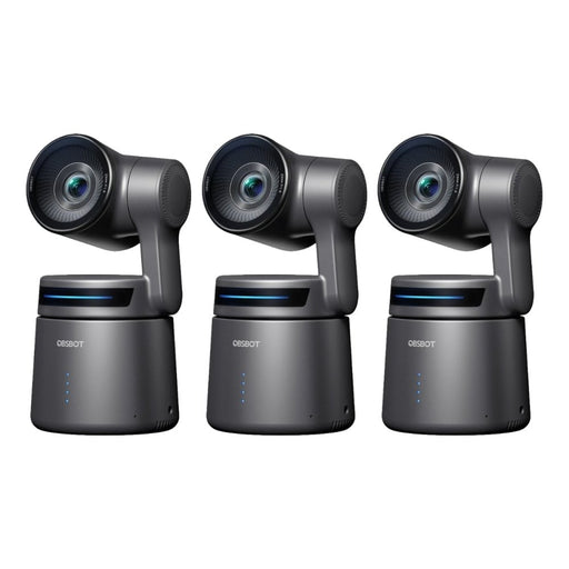 OBSBOT | Tiny AIR Combo | 3x Camera Pack | 4K PTZ Camera w/ NDI License Included (OBTAMCCMB_NDI) - Gsus4