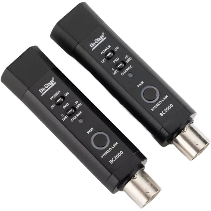 On Stage BC2000V2 XLR-Equipped, Rechargeable Stereo Bluetooth Converter (OSBC2000V2) - Gsus4