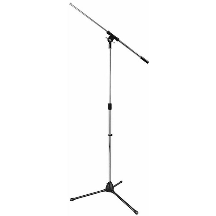 On Stage Boom Mic Stand with 30" Euro Boom in Chrome (OSMS7701C) - Gsus4