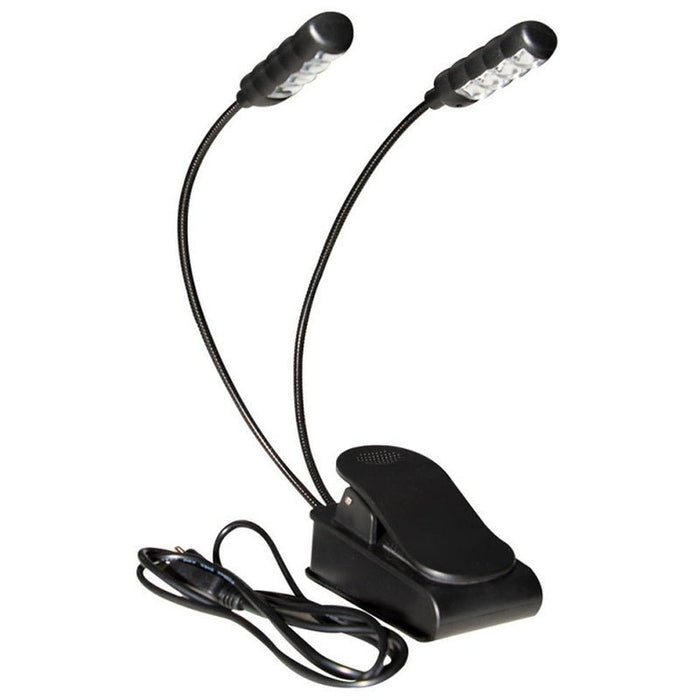 On Stage Clip-On USB Rechargeable Dual Sheet Music Light (OSLED2224) - Gsus4