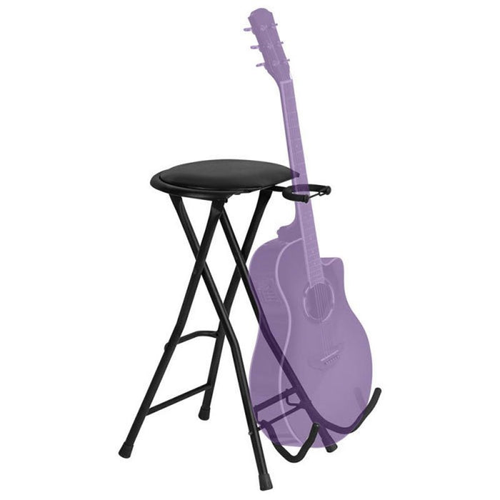 On Stage Guitarist Stool with Footrest and Guitar Stand (OSDT7500) - Gsus4