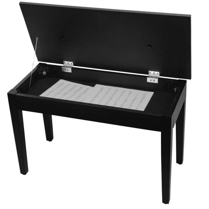 On Stage KB8904B Deluxe Keyboard/Piano Bench with Flip-Top Storage in Black (OSKB8904B) - Gsus4