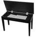 On Stage KB8904B Deluxe Keyboard/Piano Bench with Flip-Top Storage in Black (OSKB8904B) - Gsus4