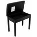 On Stage Keyboard/Piano Bench Flip-Top, Solid Wood & Vinyl in Black (OSKB8902B) - Gsus4