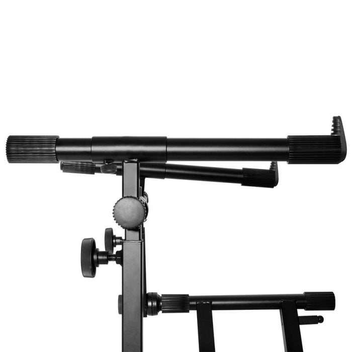 On Stage KS7292 Double-X Braced Ergo Lok Keyboard Stand with 2nd Tier (OSKS7292) - Gsus4