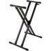 On Stage Lok Tight Pro Double X-Braced Ergo-Lok Keyboard Stand (OSKS8291) - Gsus4