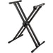 On Stage Lok Tight Pro Double X-Braced Ergo-Lok Keyboard Stand (OSKS8291) - Gsus4