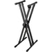 On Stage Lok Tight Pro Double X-Braced Ergo-Lok Keyboard Stand (OSKS8291) - Gsus4