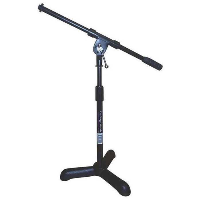 On Stage Low Profile Boom Mic Stand with Diecast Base (OSMS7311B) - Gsus4