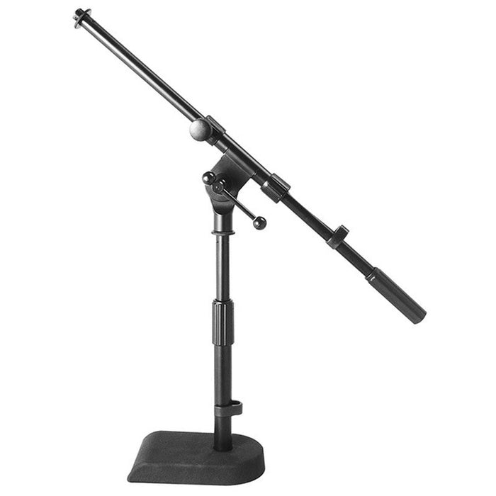 On Stage Low Profile Boom Mic Stand with Weighted Base (OSMS7920B) - Gsus4