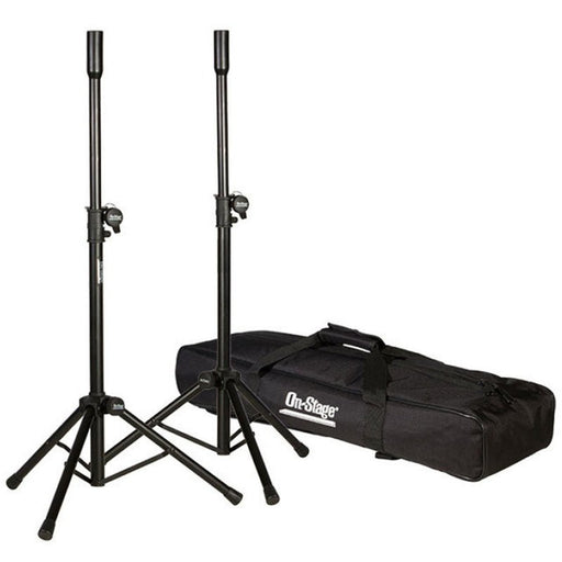 On Stage Mini Speaker Stand Pack with Pair of Mini Speaker Stands & Carry Bag (OSSSP7000) - Gsus4