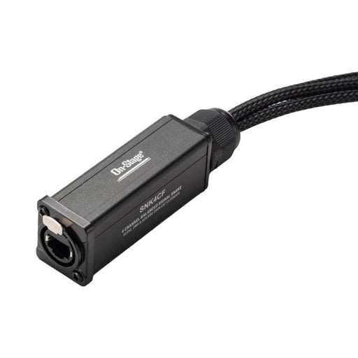 On Stage Production Grade 4-Channel Signal Snake Cable (4 x XLR Female - RJ45) (OSSNK4CF) - Gsus4