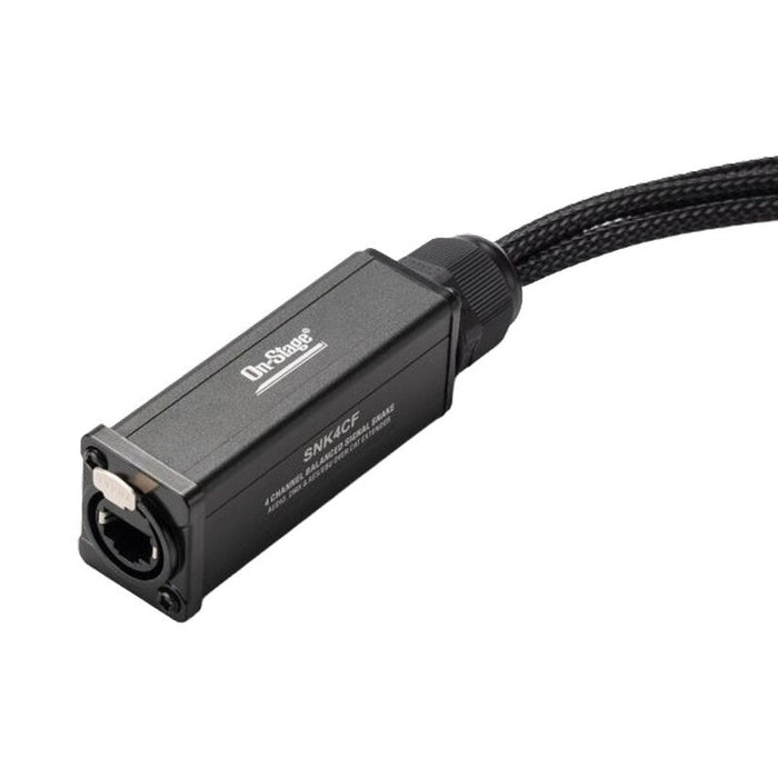 On Stage Production Grade 4-Channel Signal Snake Cable (4 x XLR Female - RJ45) (OSSNK4CF) - Gsus4