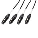 On Stage Production Grade 4-Channel Signal Snake Cable (4 x XLR Female - RJ45) (OSSNK4CF) - Gsus4