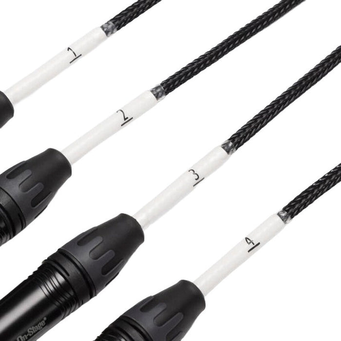 On Stage Production Grade 4-Channel Signal Snake Cable (4 x XLR Male - RJ45) (OSSNK4CM) - Gsus4