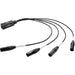 On Stage Production Grade 4-Channel Signal Snake Cable (4 x XLR Male - RJ45) (OSSNK4CM) - Gsus4