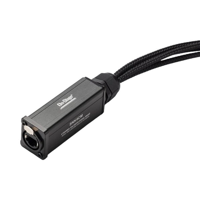 On Stage Production Grade 4-Channel Signal Snake Cable (4 x XLR Male - RJ45) (OSSNK4CM) - Gsus4