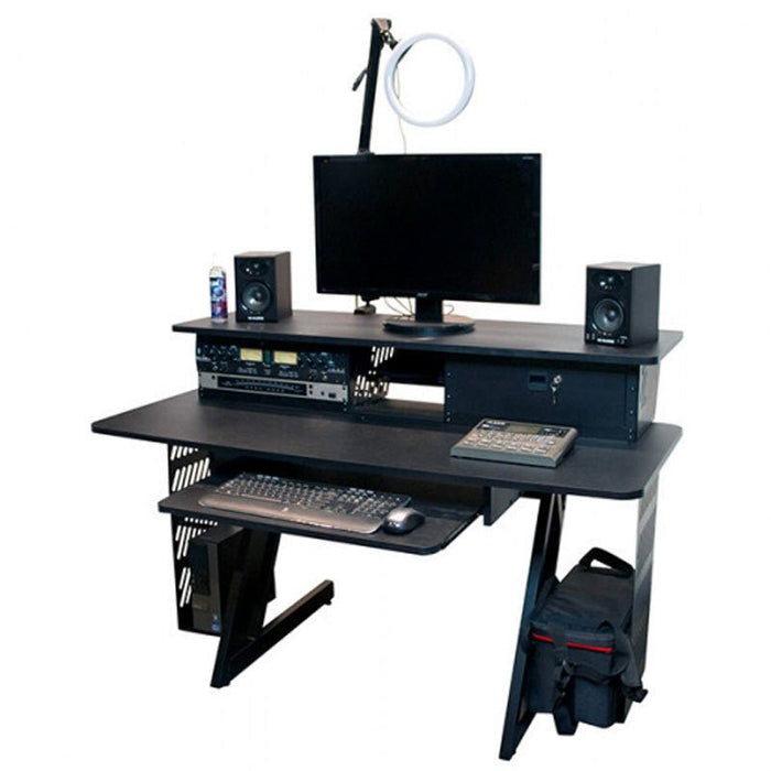 On Stage Professional Large Studio Workstation in Black (OSWS7700B) - Gsus4