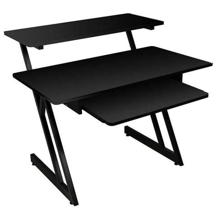 On Stage Wooden Workstation in Black/Black Steel Frame (OSWS7500B) - Gsus4
