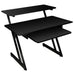 On Stage Wooden Workstation in Black/Black Steel Frame (OSWS7500B) - Gsus4