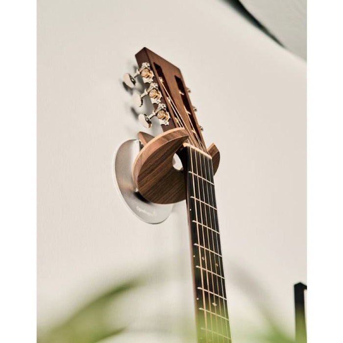 Openhagen | Collapsible Guitar Hanger Flat Wall Mount Bracket | For Acoustic / Classical | 55 mm | Walnut (HWG301WAL - Variant - 2) - Gsus4