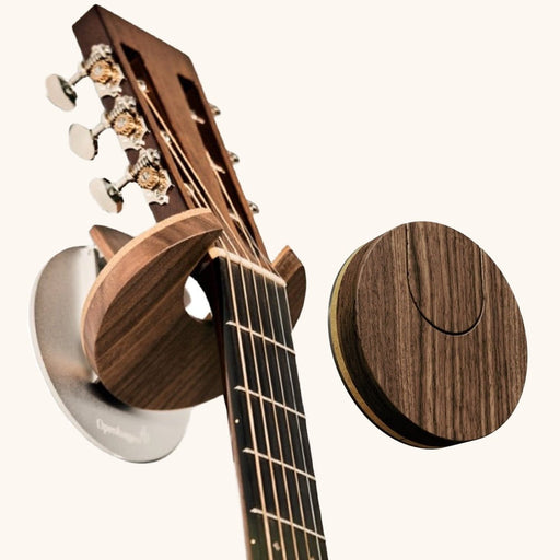 Openhagen | Guitar Hanger | Flat Wall Mount Bracket | For Acoustic / Classical | 55 mm | Walnut (HWG301WAL - Variant - 2) - Gsus4