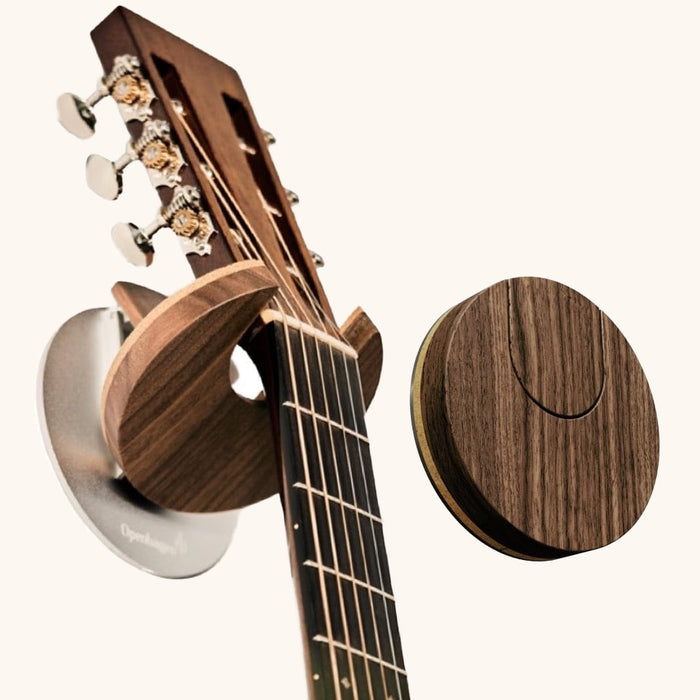 Openhagen | Guitar Hanger | Flat Wall Mount Bracket | For Acoustic / Classical | 55 mm | Walnut (HWG301WAL - Variant - 2) - Gsus4