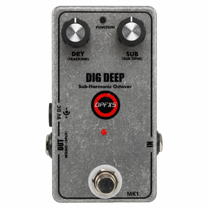 OPFXS Dig Deep MK1 Sub-Harmonic Octaver Pedal (OPFXS-DigDeep-MK1) - Gsus4