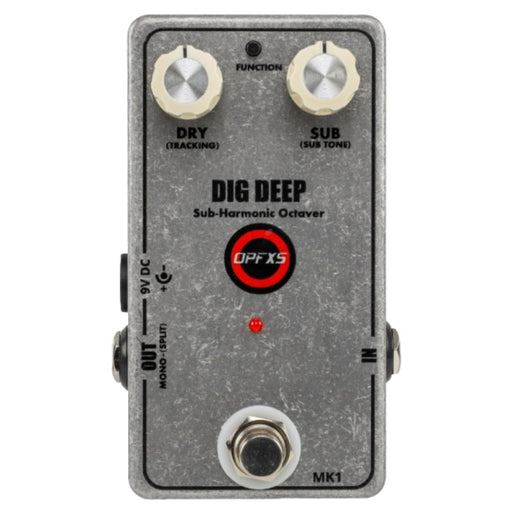 OPFXS Dig Deep MK1 Sub-Harmonic Octaver Pedal (OPFXS-DigDeep-MK1) - Gsus4