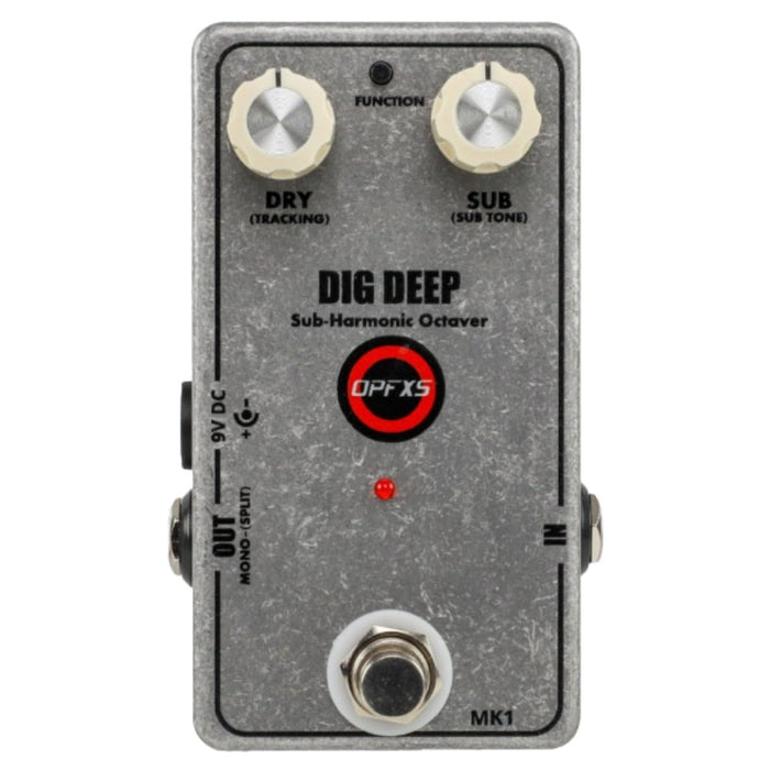 OPFXS Dig Deep MK1 Sub-Harmonic Octaver Pedal (OPFXS-DigDeep-MK1) - Gsus4