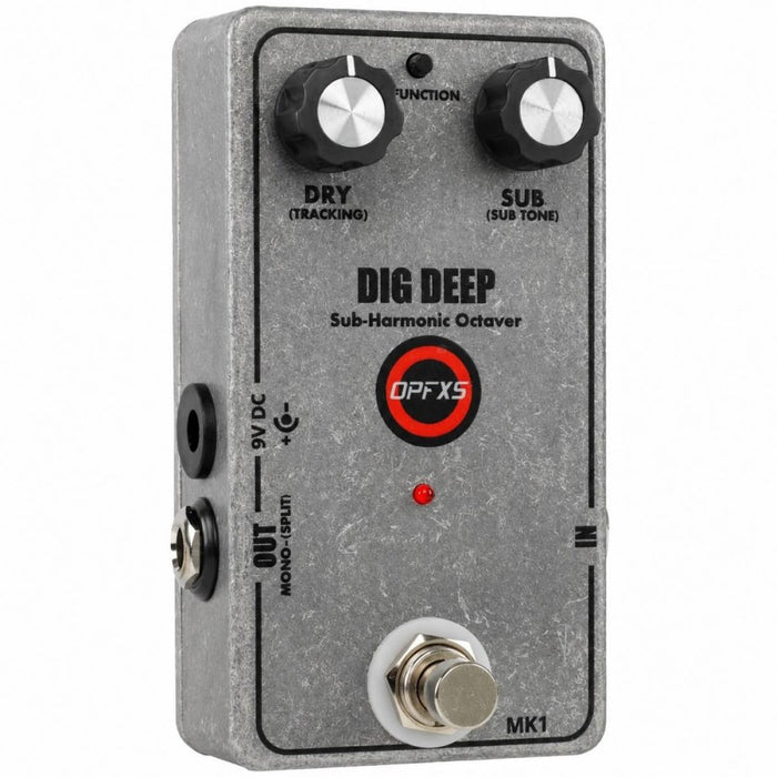OPFXS Dig Deep MK1 Sub-Harmonic Octaver Pedal (OPFXS-DigDeep-MK1) - Gsus4