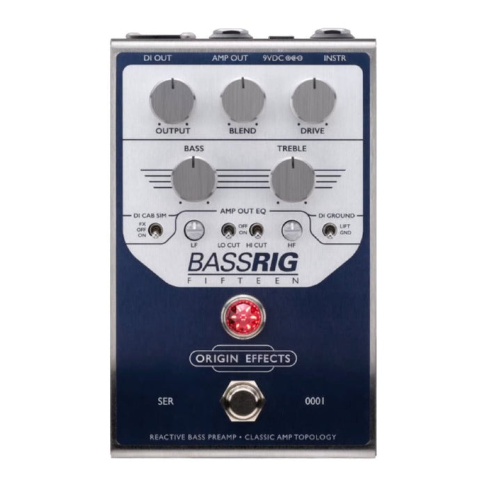 Origin Effects | BassRIG FIFTEEN | Reactive Bass Preamp & DI | Inspired by Ampeg B - 15 Portaflex (OEX-0054-00) - Gsus4