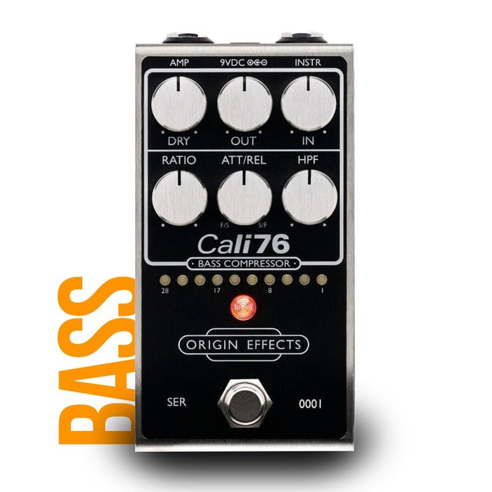 Origin Effects | Cali76 BASS Compressor | w/ Sidechain HPF Control | Inspired by Urei 1176 | Black (OEX - 0068 - 00) - Gsus4