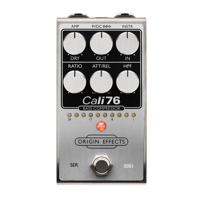 Origin Effects | Cali76 BASS Compressor | w/ Sidechain HPF Control | Inspired by Urei 1176 | Silver (OEX - 0046 - 00) - Gsus4